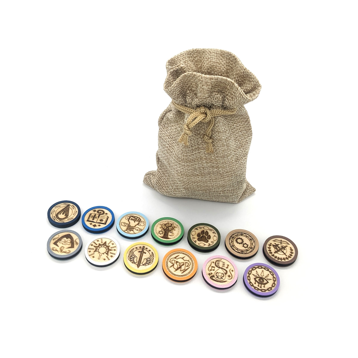 Wooden Tabletop Class Tokens