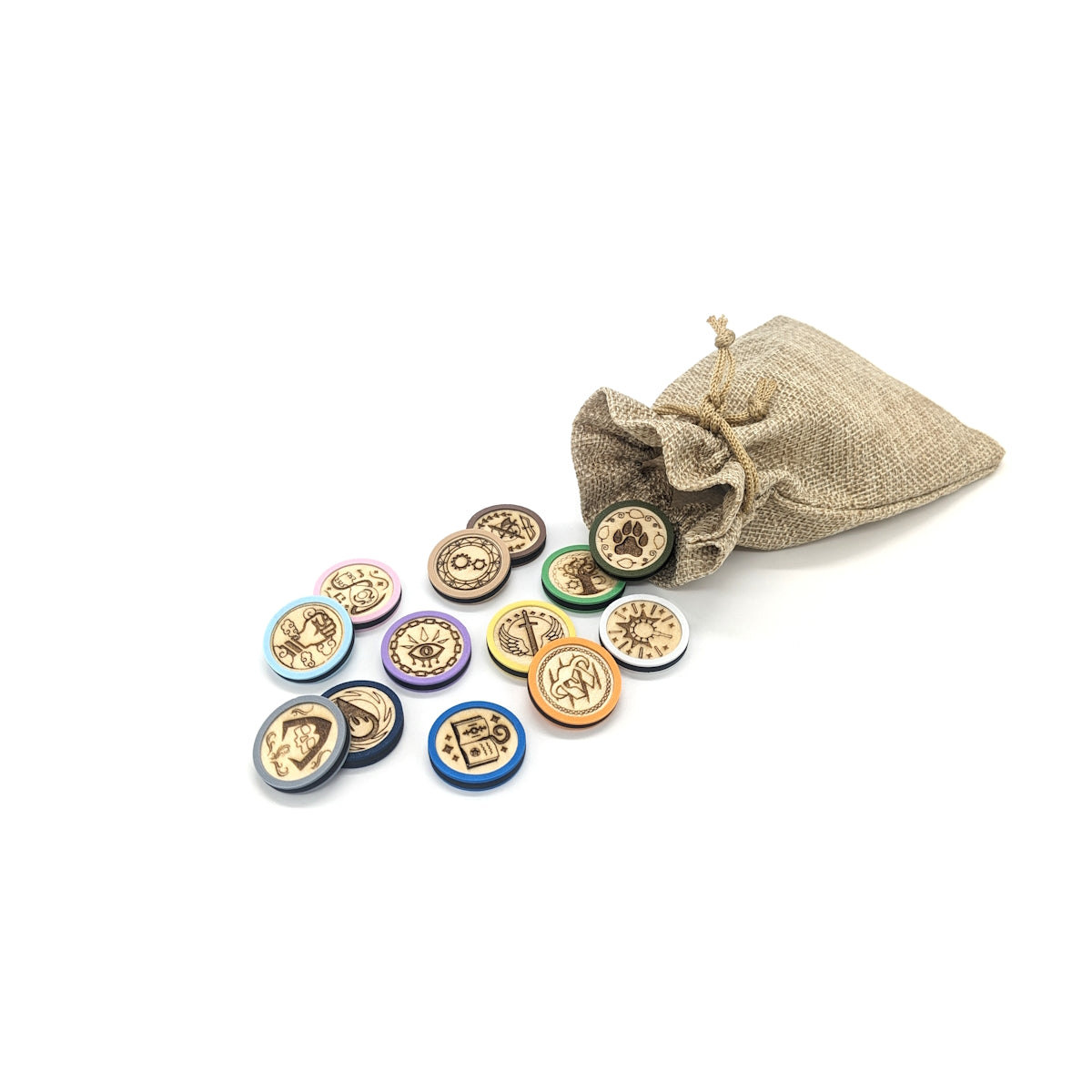 Wooden Tabletop Class Tokens