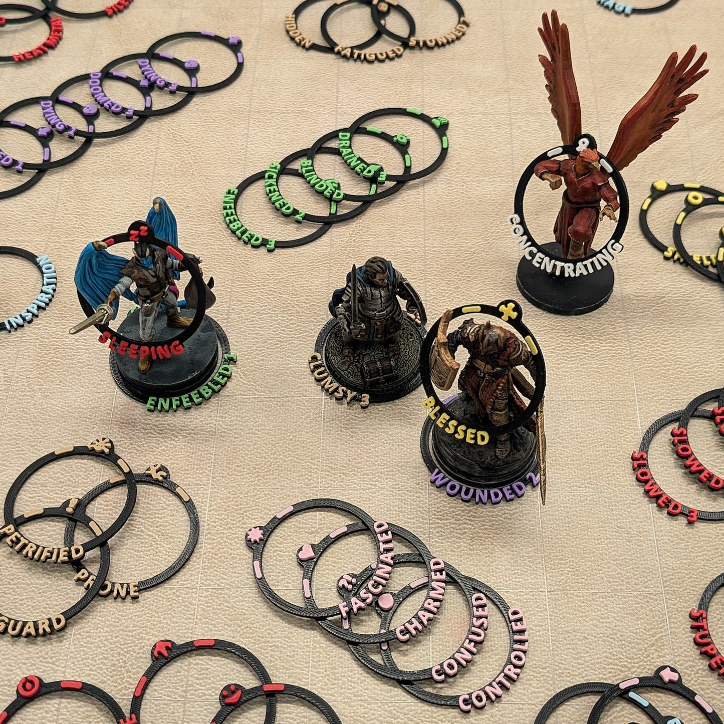 91 Tabletop Condition Rings for Pathfinder 2e