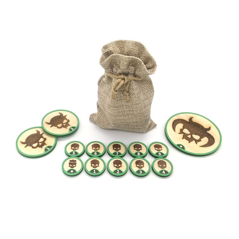 Wooden Tabletop Monster Tokens